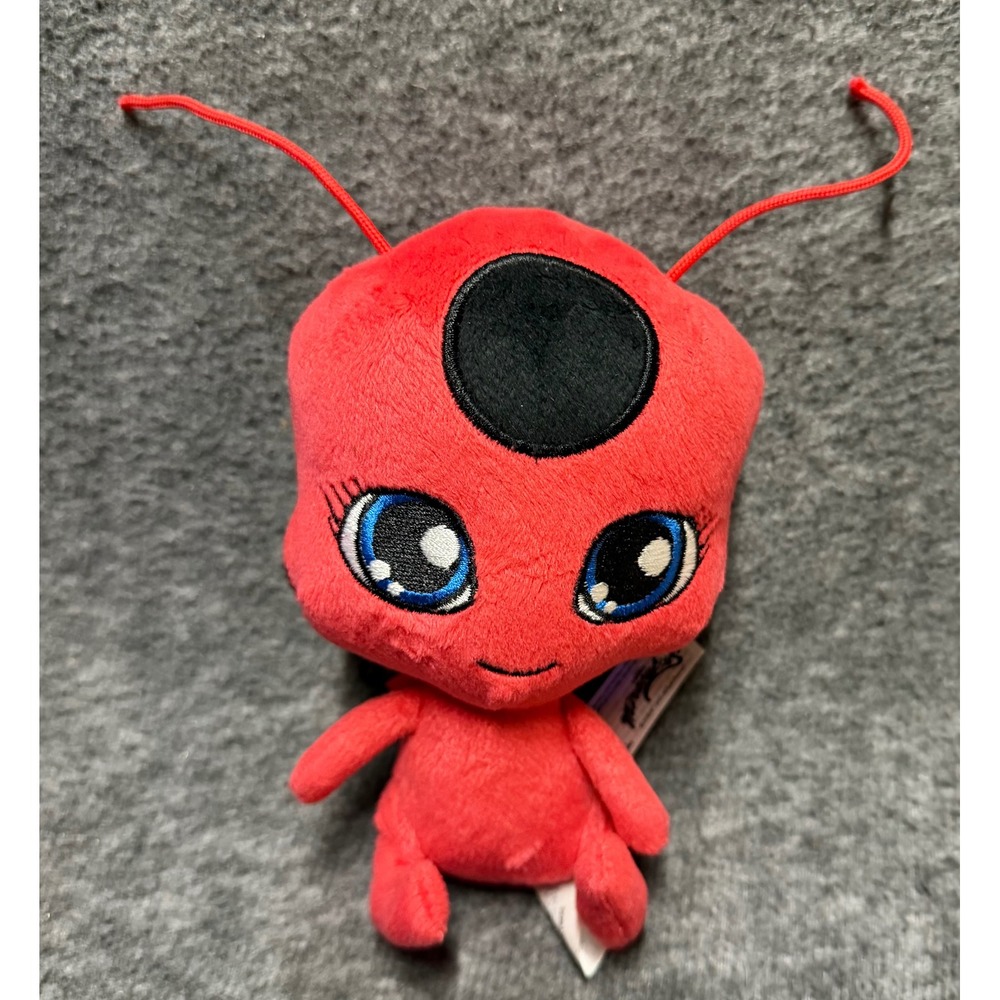 Bandai Miraculous Ladybug Tikki Kwami Plush Red Stuffed Toy 6 Inch Collectible